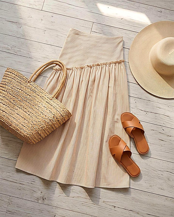 GIOIA Archivio · Florencia Skirt Camel